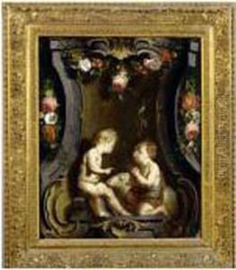 L'enfant Jesus Et Saint Jean-baptiste
