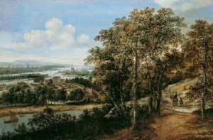 Weite Flusslandschaft.