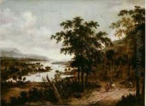 Paysage Panoramique De La Vallee Du Rhin