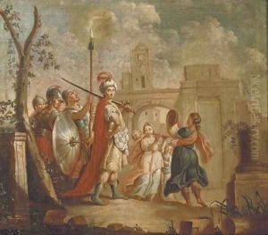 The Entrance of Alexander the Great into Babylon by Francesco Fontebasso