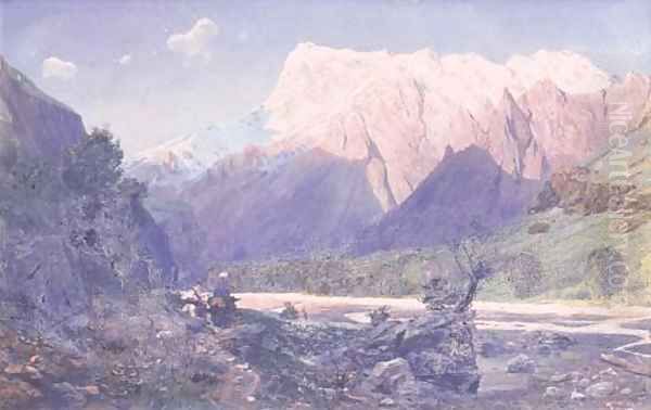 Ravine in the Caucasian Mountains - view 1