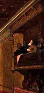 Detail of the musicians from Salome Presenting the Head of St John the Baptist to King Herod by Frans & Vries, Paul V. de Francken