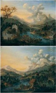 Rhenish River Landscapes by Cornelis Verdonck
