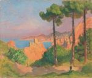 Les Calanques De Cala Rossa by Raymond Jean Verdun