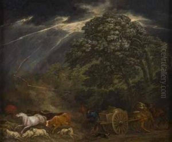 Animaux Sous L'orage. - view 1