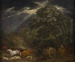 Animaux Sous L'orage. by Jan Peeter Verdussen