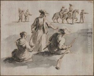 Les Voyageurs by Jan Peeter Verdussen