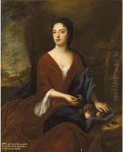 Portrait Of Mary Rous, Mrs Nathaniel Acton (died 1717) by Johannes or Jan Verelst