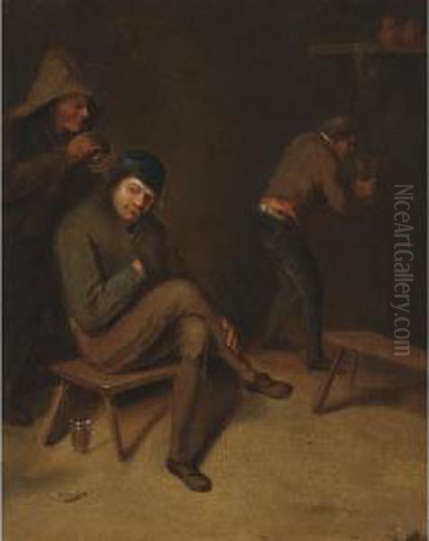 Peasants In An Interior - view 1