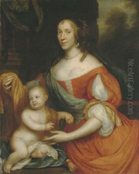 Portrait Of A Lady And Her Child - view 1