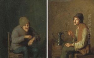 The Sense Of Touch; And The Sense Of Taste by Pieter Harmensz Verelst
