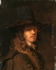 Portrait Of A Man, Bust-length, In A Brown Coat And Hat by Pieter Harmensz Verelst
