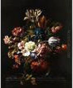 Stilleben Mit Blumen In Vase