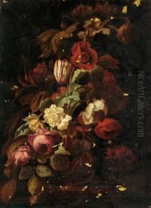 Due Nature Morte Con Fiori by Simon Pietersz. Verelst