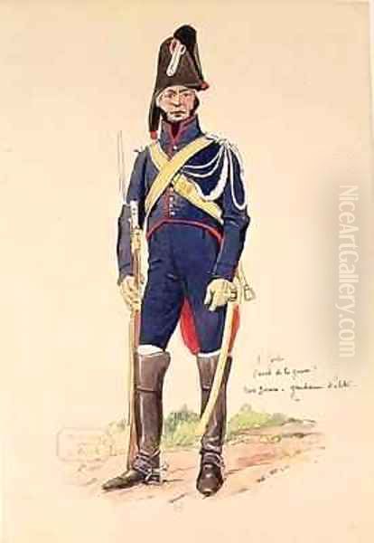 Elite soldier of the Imperial Guard during the Cent Jours - view 1