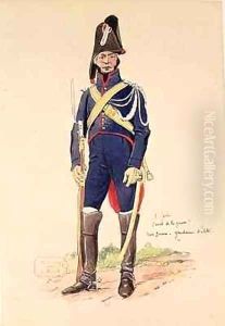 Elite soldier of the Imperial Guard during the Cent Jours by Fort, F.