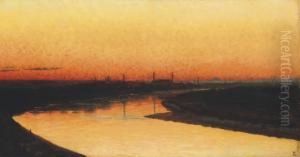 Moscow At Sunset by Vasili Vasilyevich Vereshchagin
