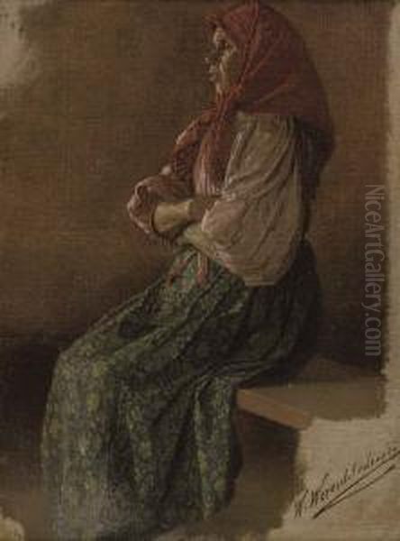 Russian Woman Resting - view 1
