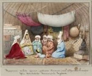 Reiche Kirgisin (sultanin?) Mit
Sohn Und Dienerschaft In Einem Wohnzelt (kibitka). by Vasili Vasilyevich Vereshchagin