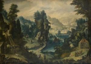 Paysage Montagneux Anime De Chasseurs