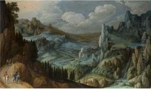 Fantasielandschaft by Tobias van Haecht (see Verhaecht)