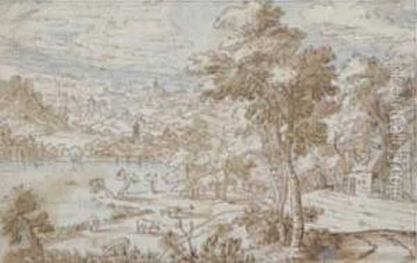 An Extensive River Landscape - view 1