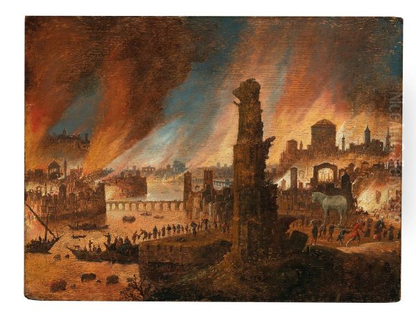 The Burning Of Troy - view 1