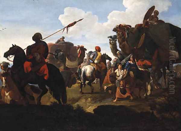A Caravan under way - view 1