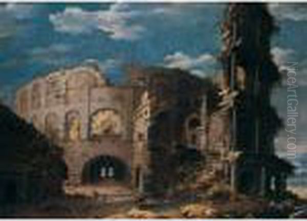 Rome, A Prospect Of The Colosseum - view 1