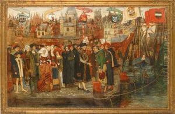 The Arrival Of The First Sugar Ships In Antwerp - view 1