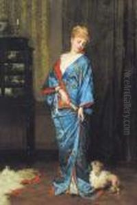Dame In Kimono by Frans Verhas