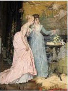 The Bride's Bouquet by Frans Verhas
