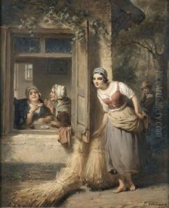 Die Lauscherin by Francois Verheyden