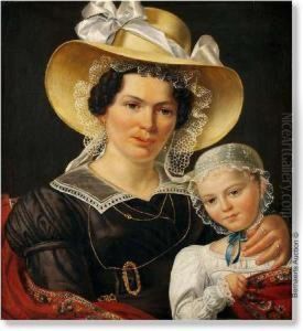 Portrait Of A Lady With Child
(madam Van Den Noordt) (1826). Canvas. Signed Francois Verheyden. by Francois Verheyden