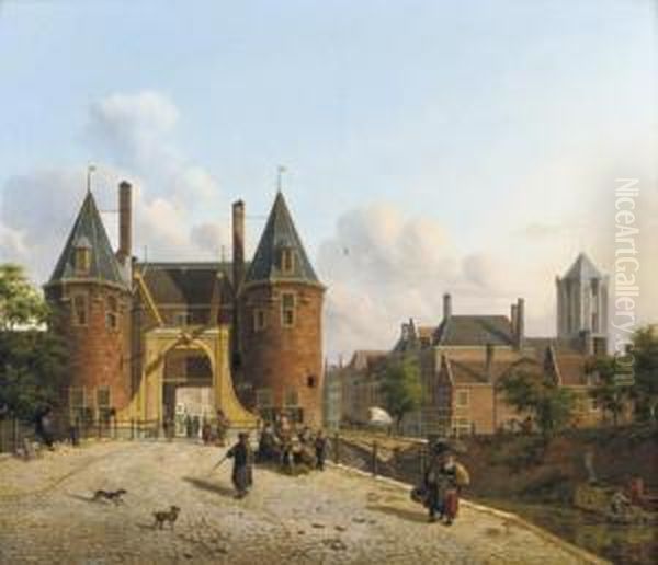 View Of The Weerdpoort In Utrecht With The St. Jacobskerk In The Distance - view 1