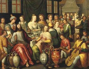 The Marriage at Cana by Hieronymus II Francken