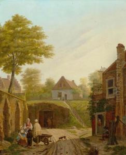 Village With Figures - view 1