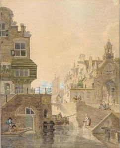 A View Of A Dutch City by Jan Hendrik Verheijen