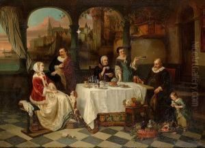 Jordaens Courting The Daughter Of Adam Van Noordt