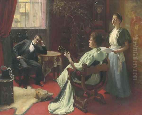 An audience in the parlour - view 1