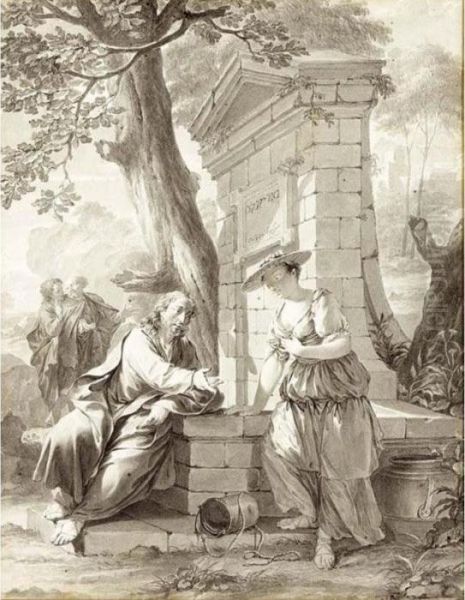 Christ And The Woman Of Samaria At The Well - view 1