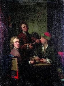 Mannergesellschaft. by Nicholas Verkolje