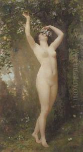 A woodland idyll by Eugene Faure