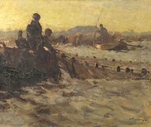Fishermen at work by Hendrik Frauenfelder