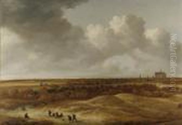 A Panoramic Landsape With Haarlem And The River Spaarne In Thedistance - view 1