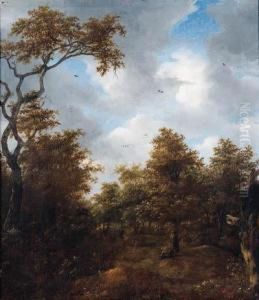 Sportsmen In A Wood In The Dunes