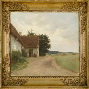 Farm House By Theroad by Gustav Vermehren