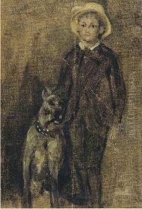 Ragazzo Con Cane by Otto Vermehren