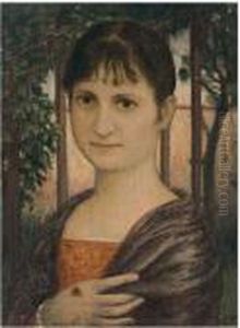 Ritratto Di Margherita, 1901
 Olio Su Tavola, Cm. 19x13,5