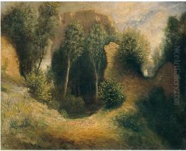 Paesaggio Aurorale Con Rovine - view 1